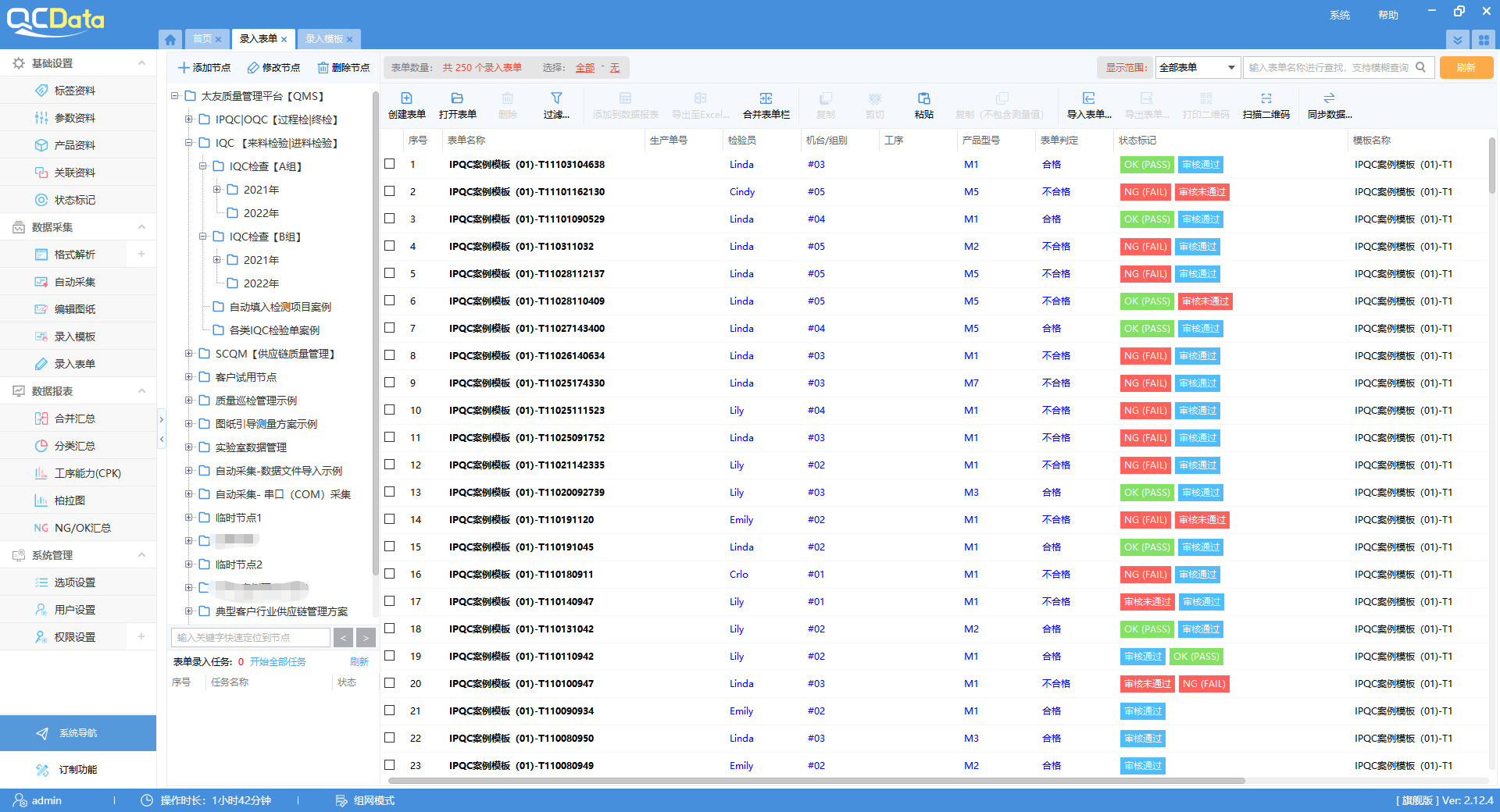 太友QMS系統管理結構